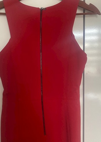 Kırmızı Halter Yaka kalem kesim kadın Journey marka Elbise - Görsel 4