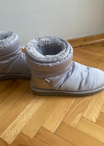 Gri Kürklü Kadın Botu - Görsel 8