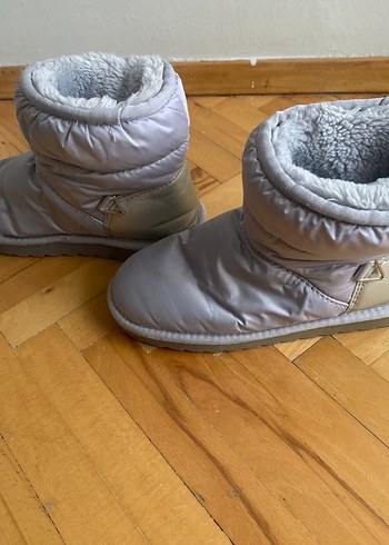 Gri Kürklü Kadın Botu - Görsel 7