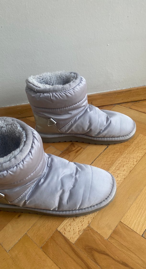 Gri Kürklü Kadın Botu - Görsel 3