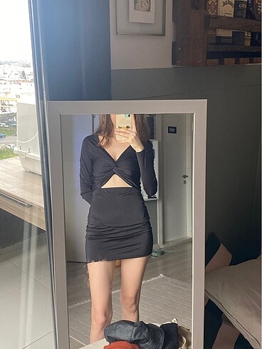 Diğer Siyah Mini Elbise