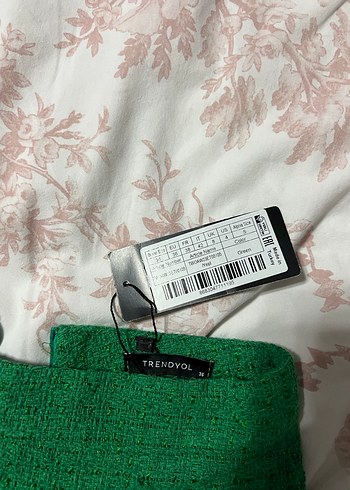 Yeşil Mini Etek Fırfırlı - Görsel 3