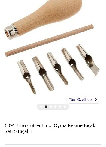 Linol oyma bıçak seti