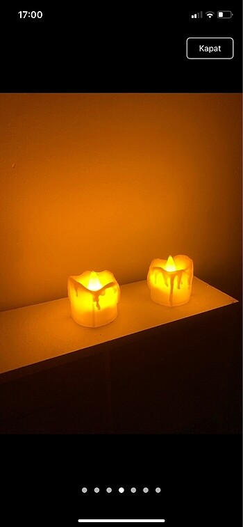 Dekoratif pilli mum - Görsel 6