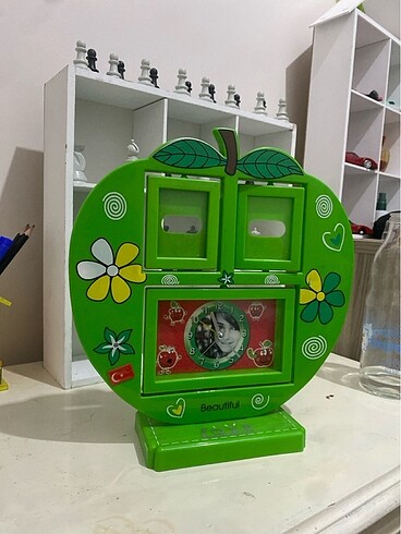 Saatli fotoğraf çerçevesi dekoratif - Görsel 2