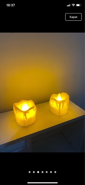 Pilli mum dekorasyon - Görsel 2