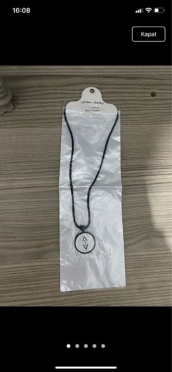 Beden Erkek kolye - çukur