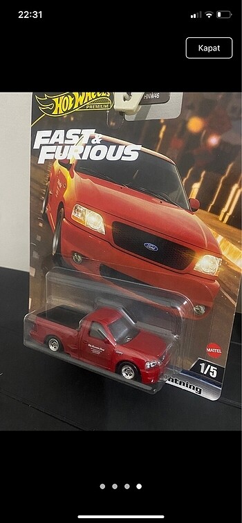 Beden Renk Ford F-150 STV Lightning - Fast & Furious - Hotwheels