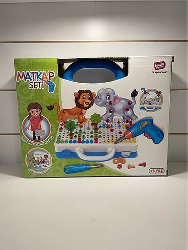 3D Eğitici Matkap Seti Hayvanlar