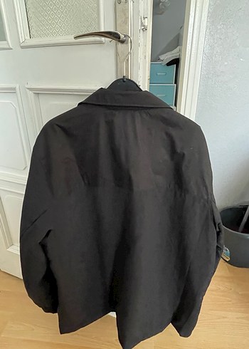 Erkek Siyah Fermuarlı Midi Ceket - Görsel 5