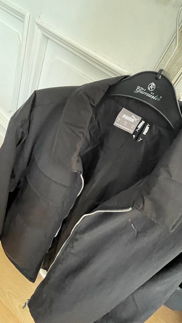 Erkek Siyah Fermuarlı Midi Ceket - Görsel 4