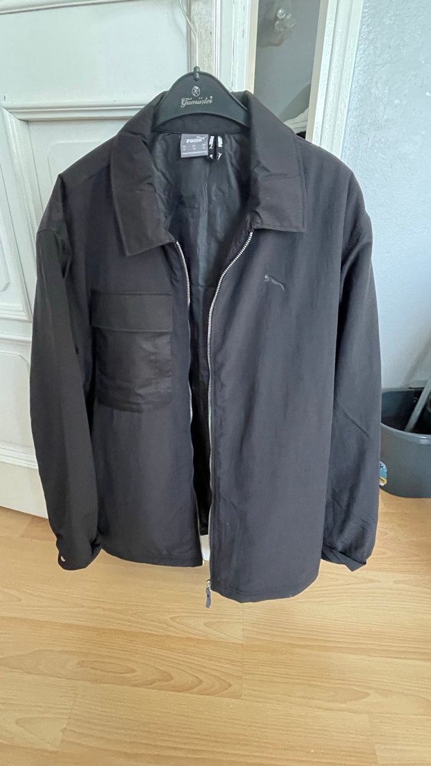 Erkek Siyah Fermuarlı Midi Ceket - Görsel 3