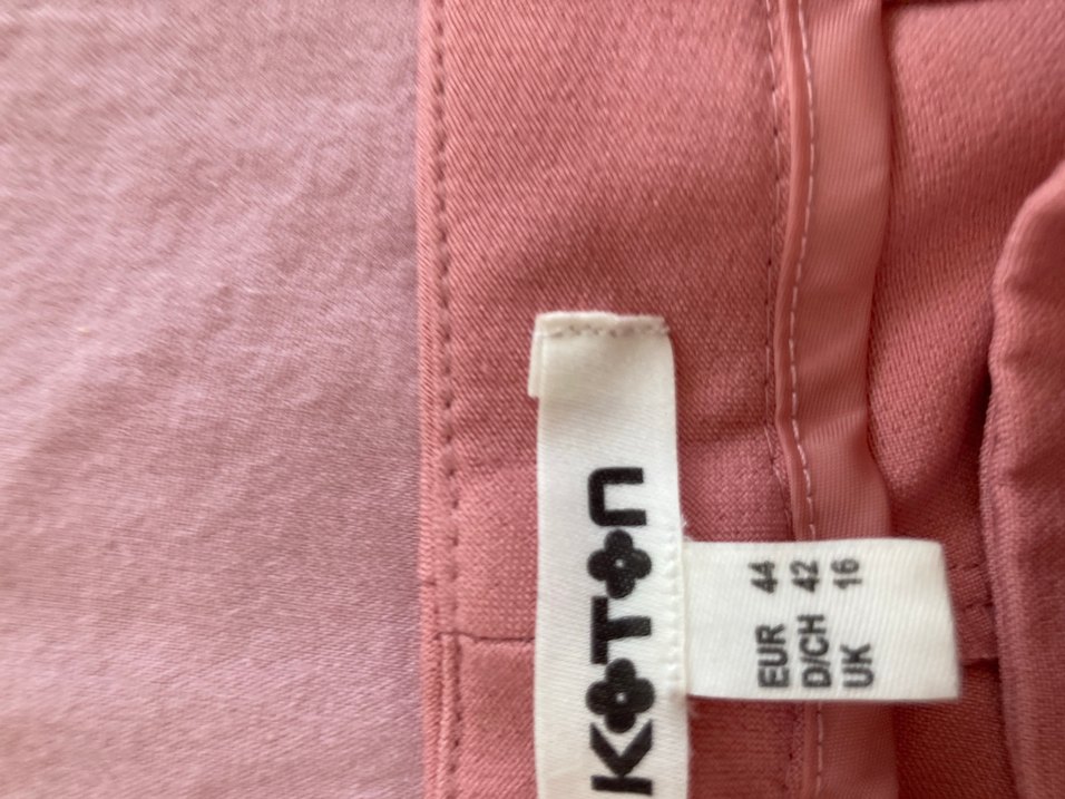 Koton- Pembe Kadın Ofis Kumaş Pantolon- 44 - Görsel 2