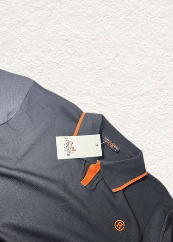 Hermes Erkek Siyah Kısa Kollu Polo Tişört