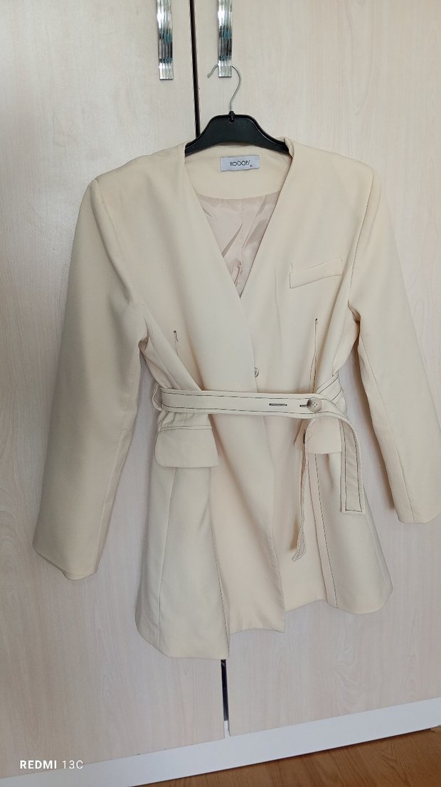 hoopstore bej ceket - Görsel 2