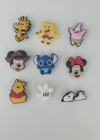 9 adet jibbitz