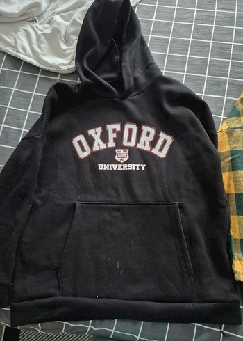 Oxford University Baskılı Siyah Sweatshirt - Görsel 2