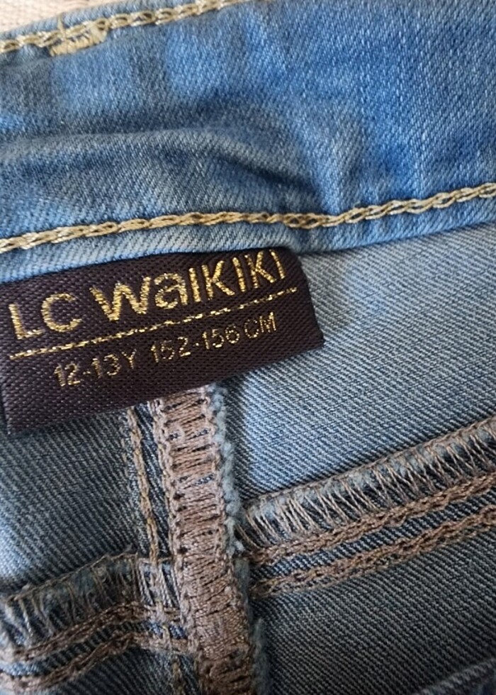 Kız çocuk kot kapri - Görsel 3