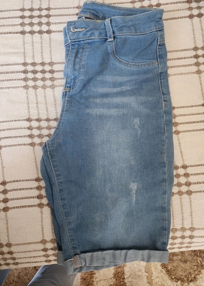 Kız çocuk kot kapri - Görsel 2