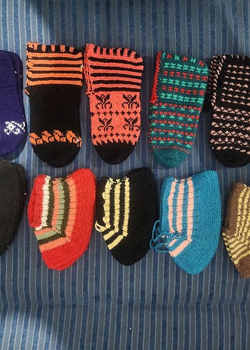 Renkli Desenli Kadın Çetikleri - Görsel 4