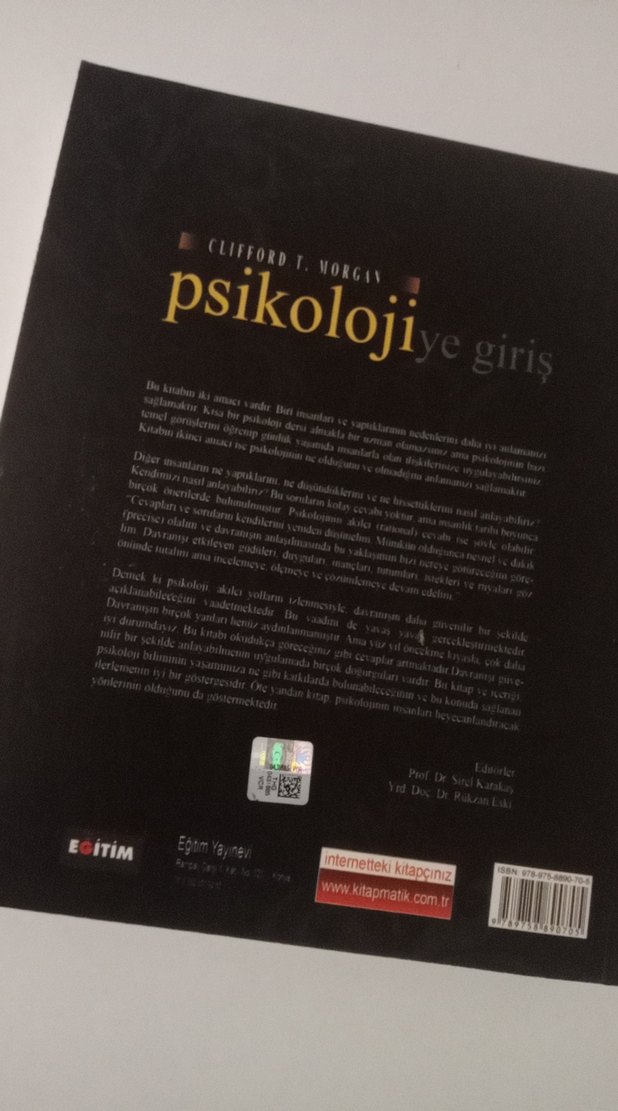 Psikolojiye Giriş - Clifford T. Morgan - Görsel 3
