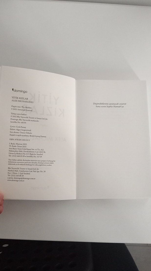 Yitik Kızlar - Alex Michaelides - Görsel 3