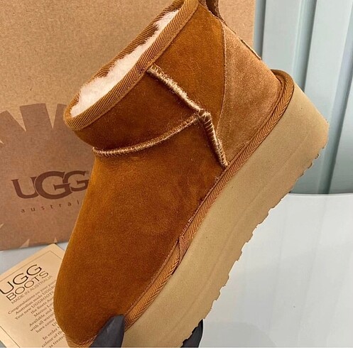 37 Beden kahverengi Renk Ugg mini boy