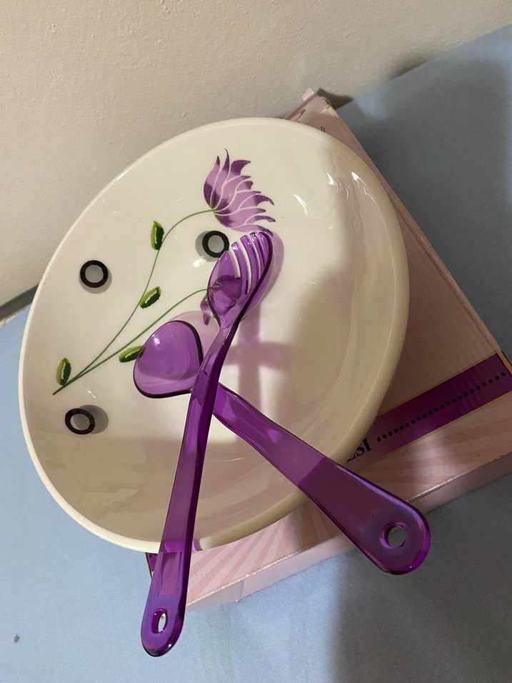 Mor Salata Kasesi ve Servis Kaşıkları - Görsel 2
