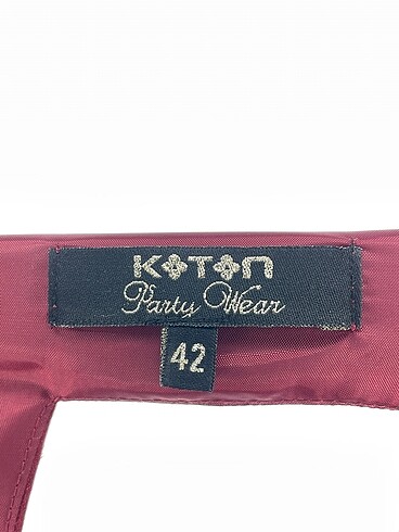 42 Beden bordo Renk Koton Kısa Elbise %70 İndirimli.