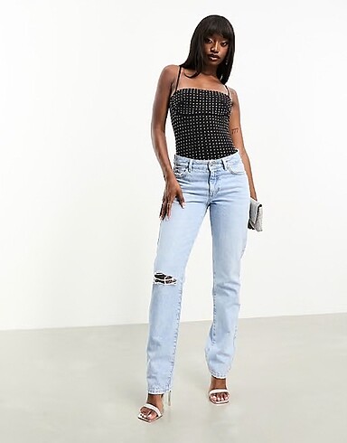 Asos ASOS DESIGN taşlı body