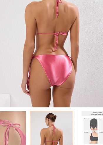 Parlak Pembe Mini Bikini Takımı - Görsel 2