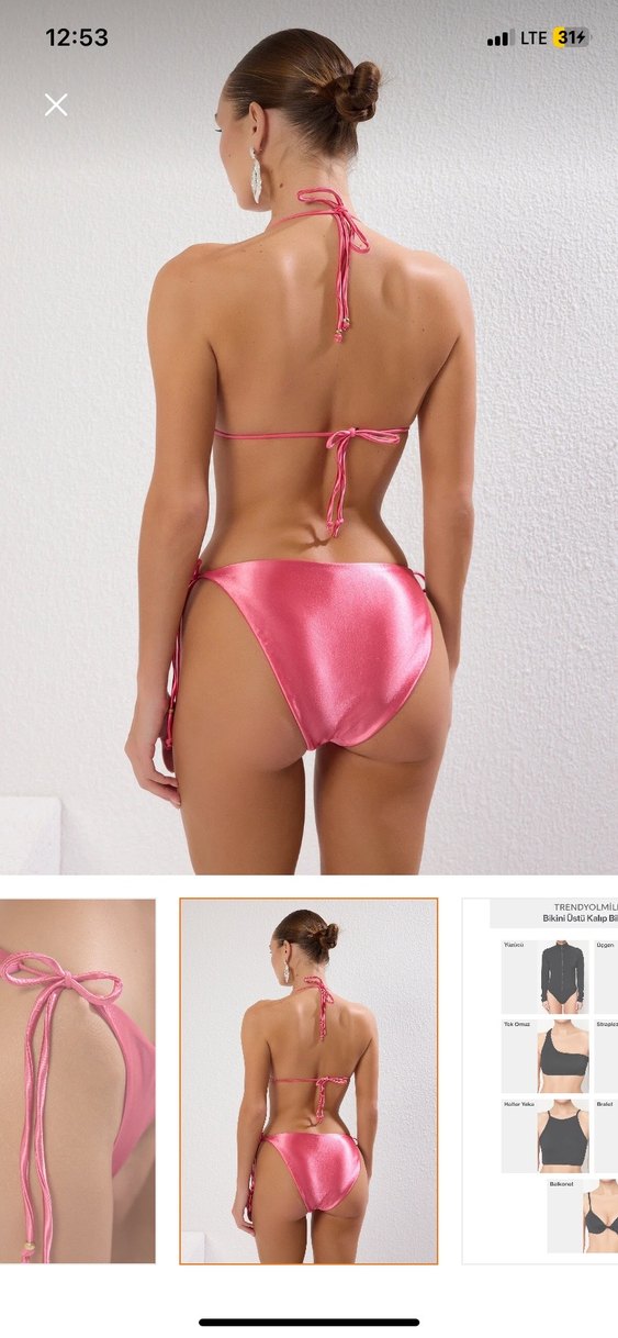 Parlak Pembe Mini Bikini Takımı - Görsel 2