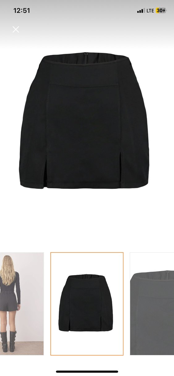 Siyah Mini Etek, Dar Kesim, Ofis Şıklığı - Görsel 3