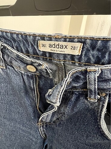 36 Beden mavi Renk Addax mom kot pantolon