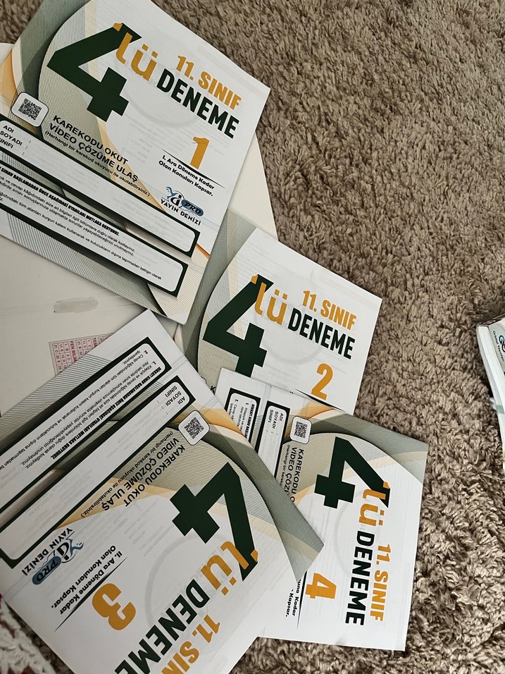 11. Sınıf 4 Lü Deneme Sınavı Kitabı - Görsel 3