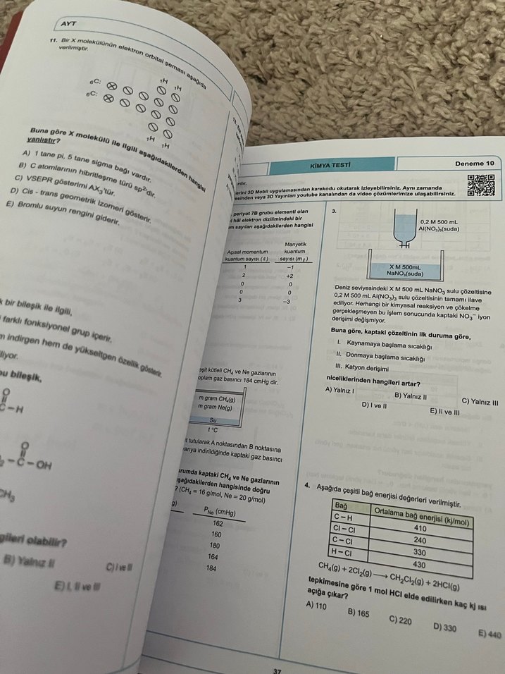 AYT Kimya Simülasyon Denemeleri - 24 Adet - Görsel 3