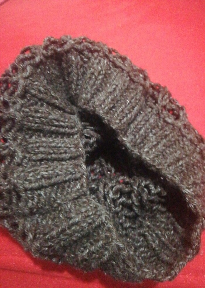 Yün el örgüsü bere - Görsel 2