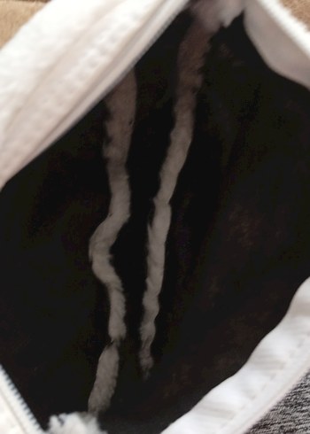 Bej Peluş Kadın Omuz Çantası - Görsel 2