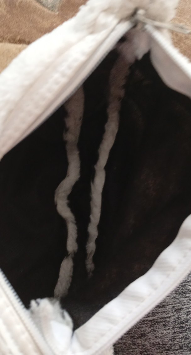 Bej Peluş Kadın Omuz Çantası - Görsel 2