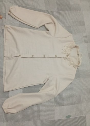 kız çocuk jile ve dantel gömlekli elbise - Görsel 4