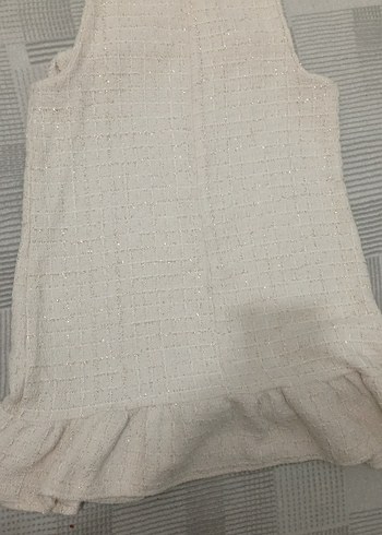 kız çocuk jile ve dantel gömlekli elbise - Görsel 3