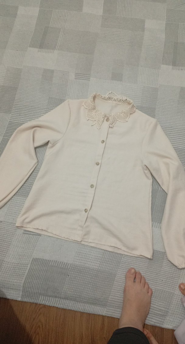 kız çocuk jile ve dantel gömlekli elbise - Görsel 5