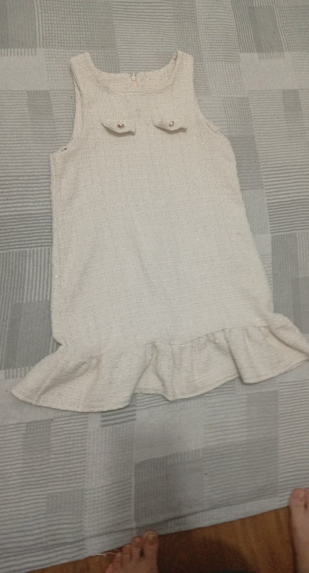 kız çocuk jile ve dantel gömlekli elbise - Görsel 2