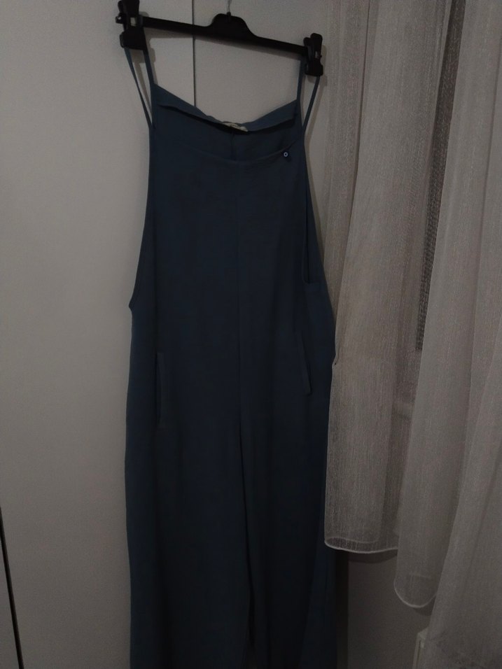 Kadın ince askılı oversize tulum - Görsel 3