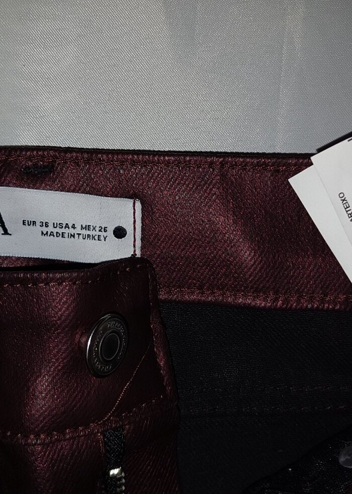 Zara Bayan Kot Pantolon - Görsel 5