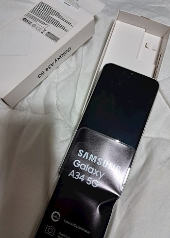Samsung Galaxy A34 5G 128 GB Gümüş Çok Temiz Sorunsuz  Kayıtlı - Görsel 12