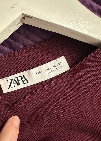 Bordo zara elbise - Görsel 4