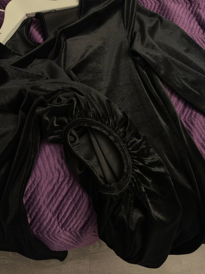 Zara kadife elbise - Görsel 4