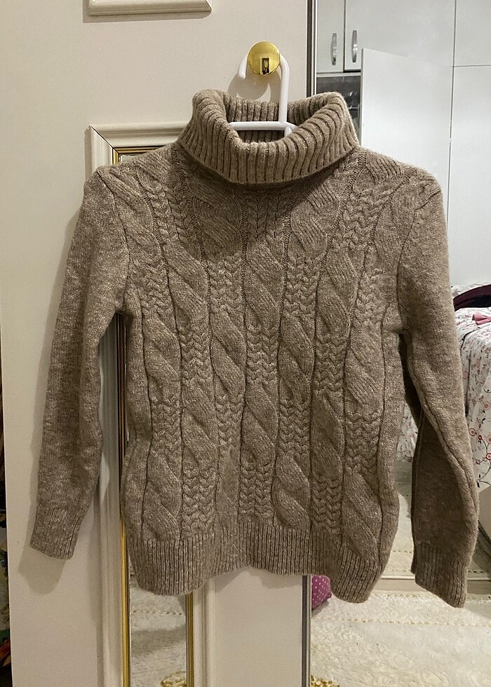 Boğazlı kışlık kazak - Görsel 5