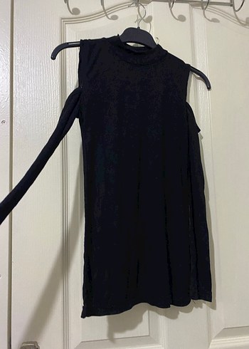 Yüksek Yakalı Siyah Bluz - Görsel 2